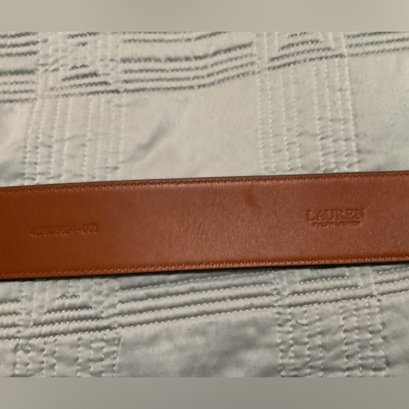 Lauren Ralph Lauren Python-Embossed Leather Belt NWT main image 5
